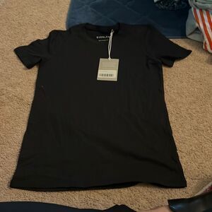 NWT Everlane organic cotton black tee xs